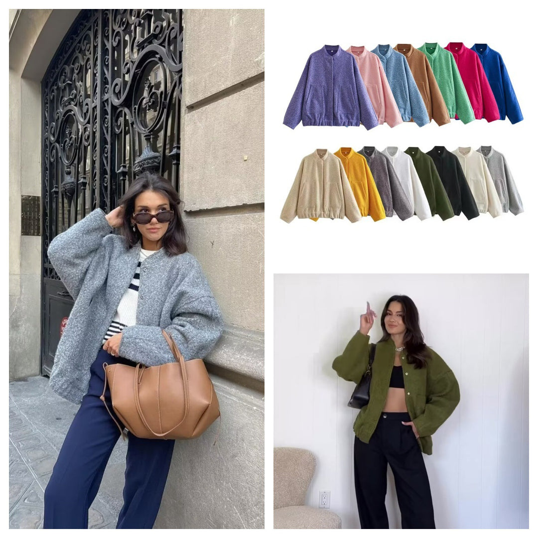 Damen Oversize-Winterjacke mit praktischen Taschen Drune