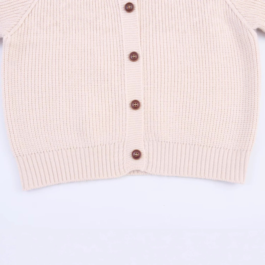 Damen gemütlicher Strickcardigan mit floralem Stickdesign Drune