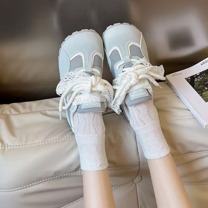 Damen Sneaker mit eleganten Spitzenakzenten und komfortabler Dämpfung Drune