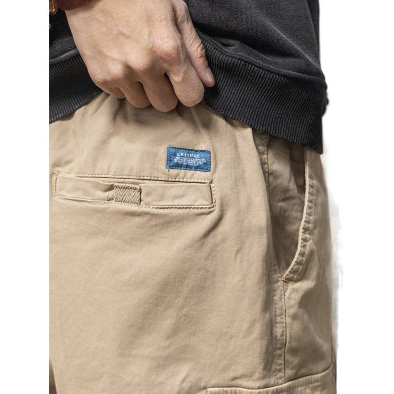 Herren Utility-Cargohose mit Kordelzug, elastischem Saum und Mehrfach-Taschen Drune
