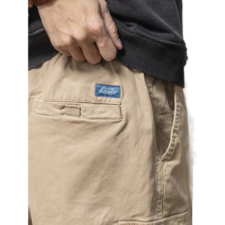 Herren Utility-Cargohose mit Kordelzug, elastischem Saum und Mehrfach-Taschen Drune