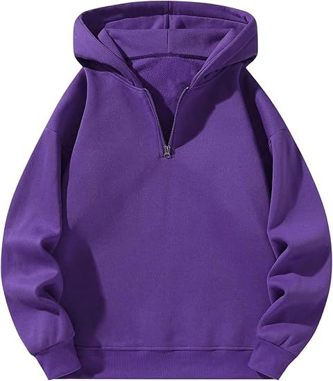 Herren sportlicher Kapuzenpullover mit halbem Reißverschluss Drune