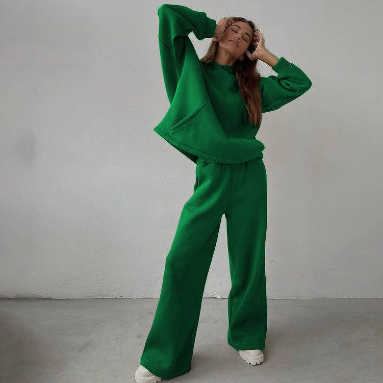 Damen lässiger Hoodie- und Jogginghosen-Look Drune
