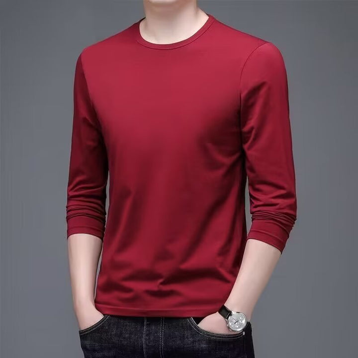 Herren Langarmshirt mit eleganter Textur Drune