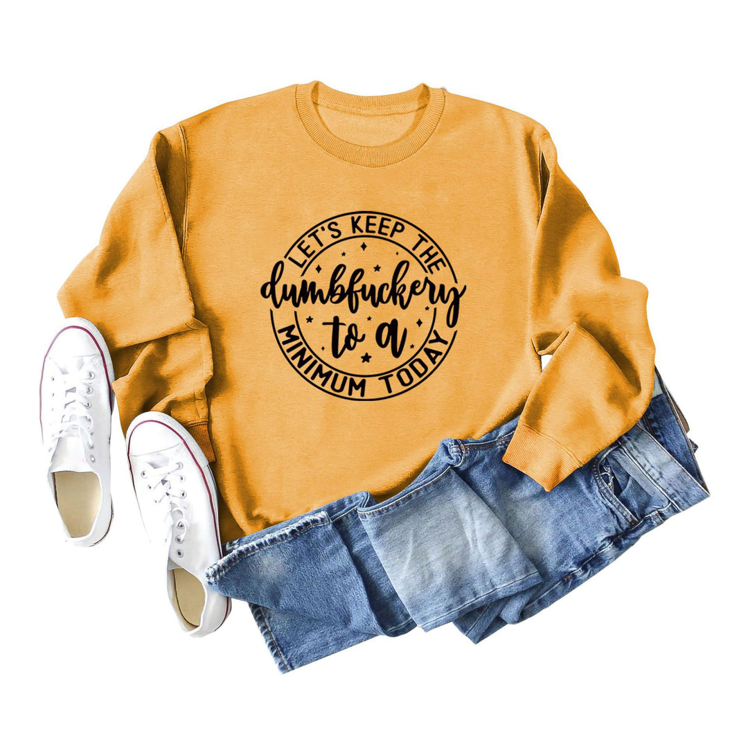 Damen grafisches Sweatshirt mit motivierendem Aufdruck Drune