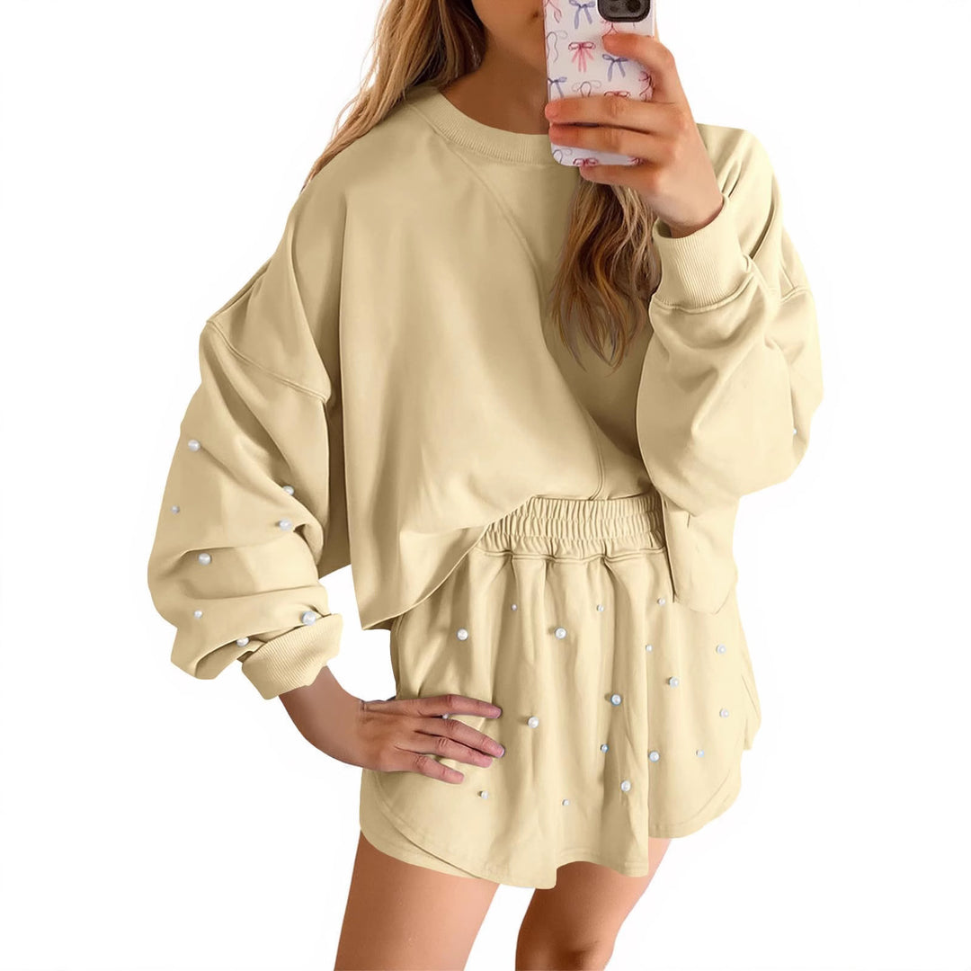 Damen Sportliches Sweatshirt- und Rock-Set Drune