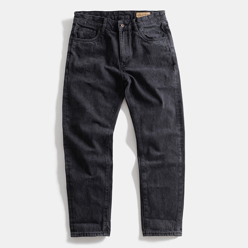 Herren Slim-Fit Jeans im Used-Look mit modernem Schnitt und elastischem Bund Drune