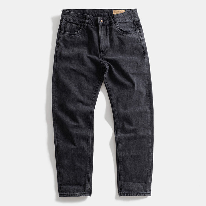 Herren Slim-Fit Jeans im Used-Look mit modernem Schnitt und elastischem Bund Drune