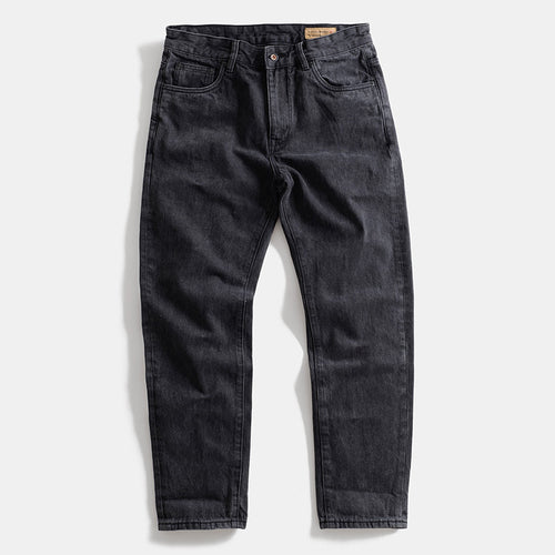 Herren Slim-Fit Jeans im Used-Look mit modernem Schnitt und elastischem Bund Drune