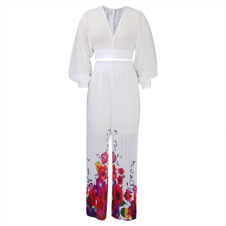 Damen Jumpsuit mit floralem Design Drune