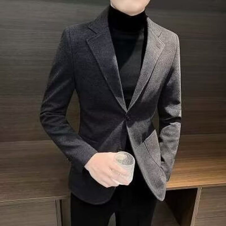 Herren Eleganter Blazer mit schmalem Schnitt Drune