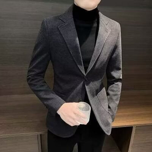 Herren Eleganter Blazer mit schmalem Schnitt Drune
