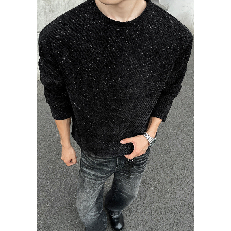 Herren Modischer Oversized Pullover Drune