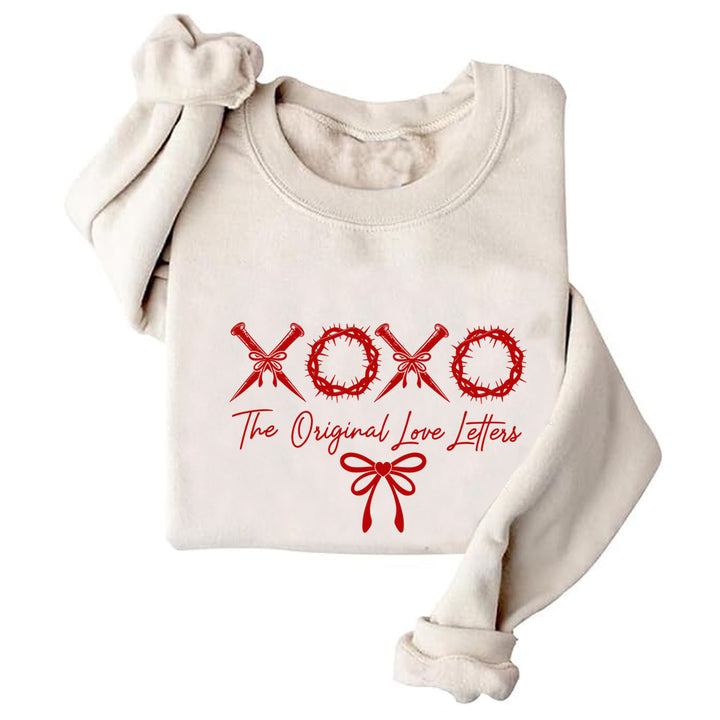 Damen lässiger Sweater mit einzigartigem Schriftzug und weichem Material Drune