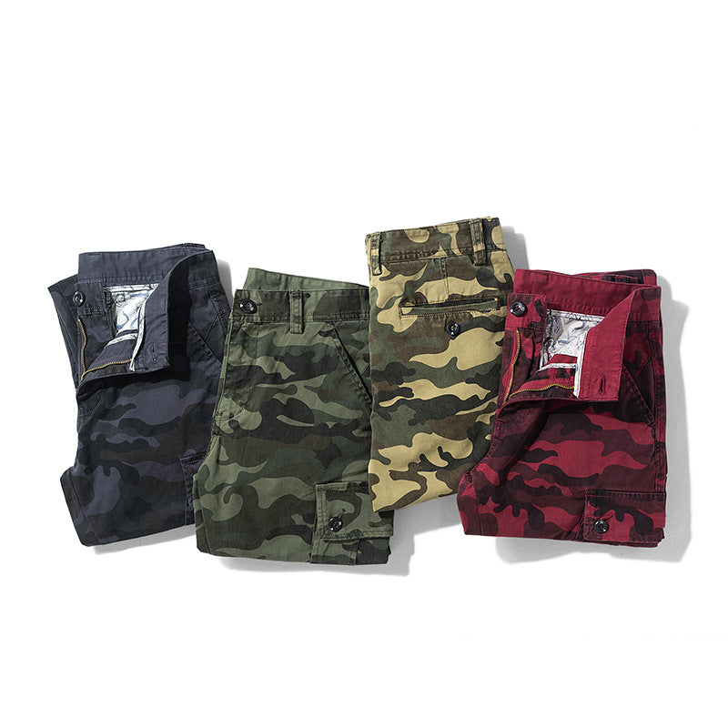 Herren Camo-Utility-Joggerhose mit verstärkten Kniepaneelen und elastischem Knöchelabschluss Drune