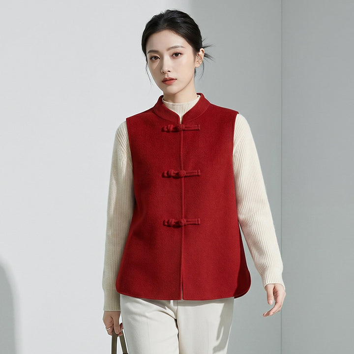 Damen Eleganter Wollmantel Drune