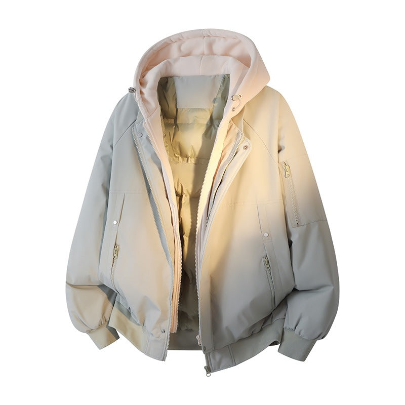 Herren Wasserabweisende Layering-Bomberjacke mit herausnehmbarer Kapuzen-Innenjacke Drune