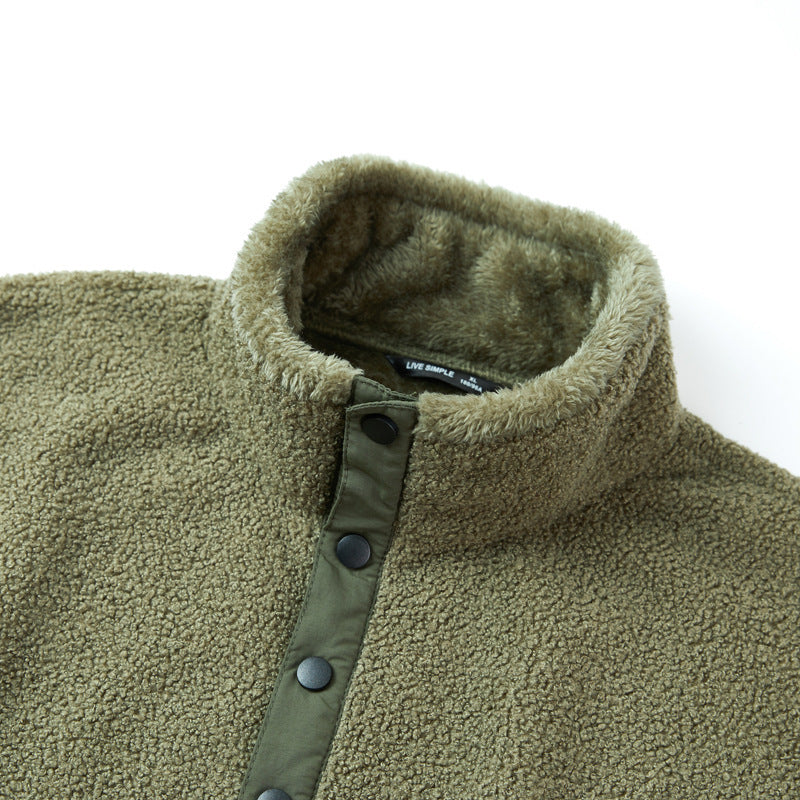 Herren Strapazierfähige Fleecejacke mit funktionalem Kragen Drune