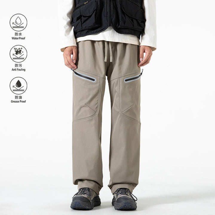 Damen Übergangs‑Cargohose im Vintage‑Wash mit elastischem Komfortbund und Multifunktionsseitenstaschen Drune