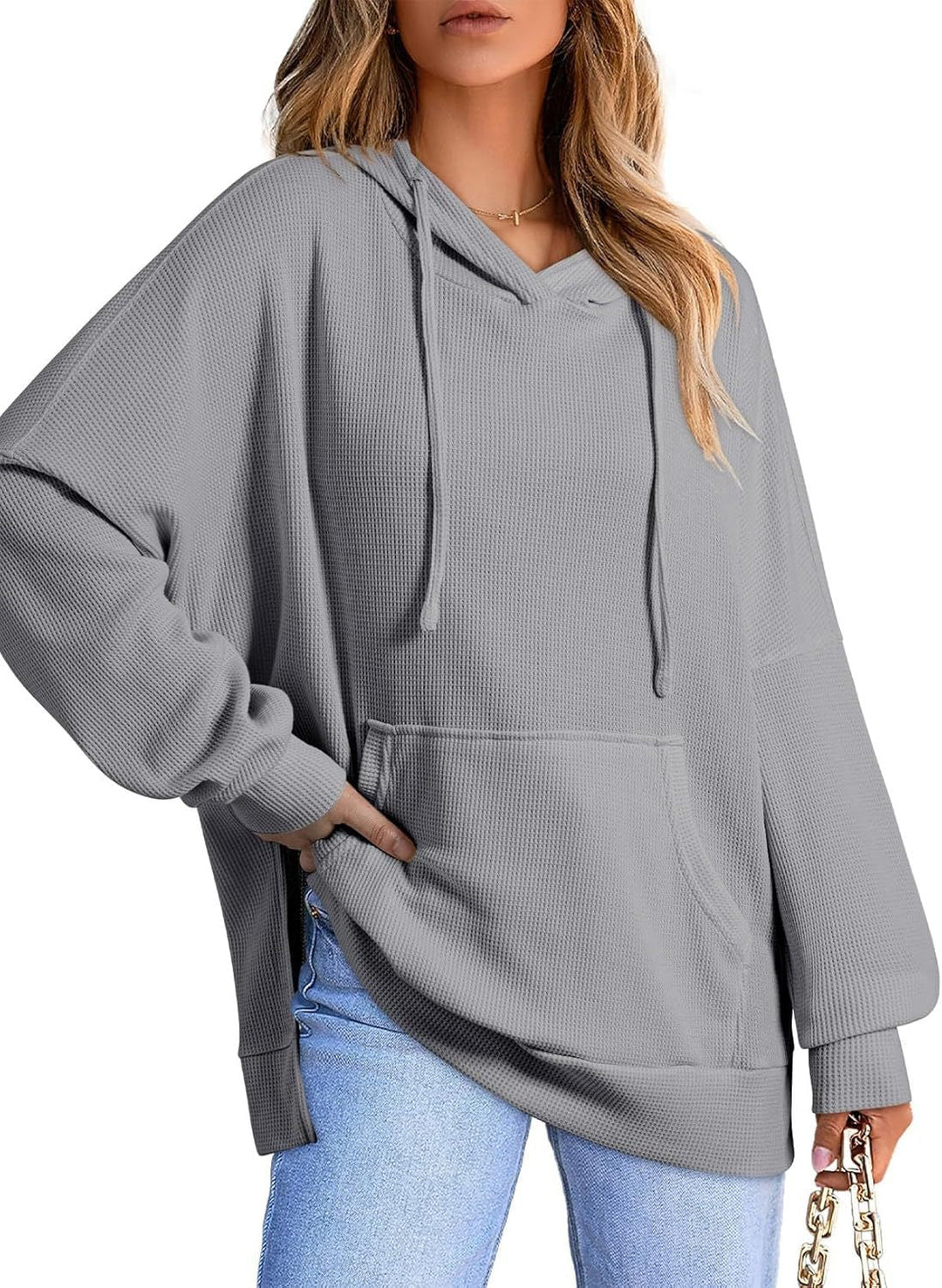 Damen Oversized Kapuzenpullover Drune