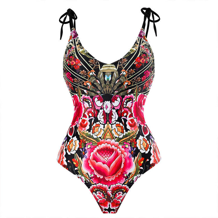 Damen Maxi-Rock mit elegantem Wickeldesign und floralem Muster Drune