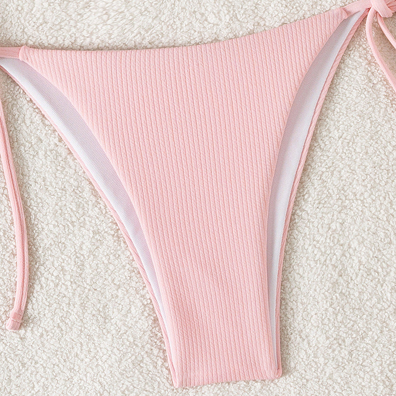 Damen Triangel-Bikini mit verstellbaren Trägern und seitlichen Bindebändern Drune