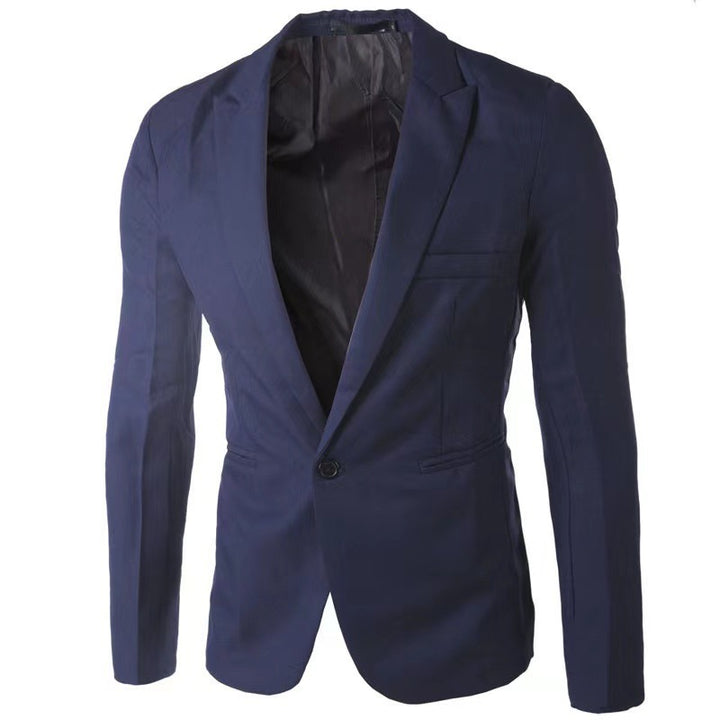 Herren eleganter Blazer mit schmalem Schnitt und feinen Akzenten Drune