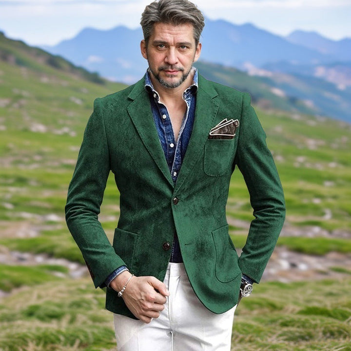 Herren eleganter Samtblazer im modernen Look Drune