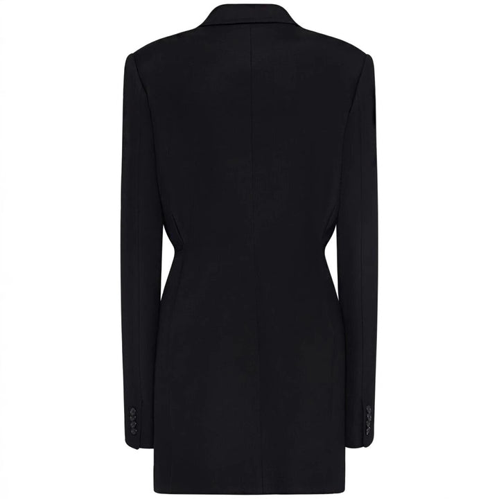 Damen Einreihiger Longblazer mit taillierter Silhouette und weiter Palazzohose Drune