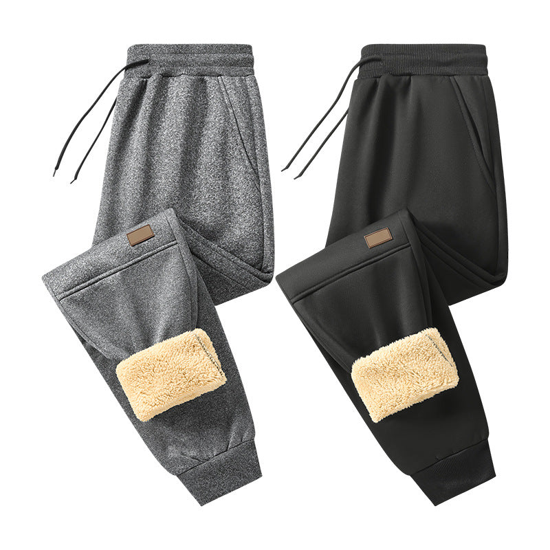 Herren Gefütterte Cozy‑Tech Jogginghose mit Teddy‑Innenfutter, Kordelbund & Bündchen Drune