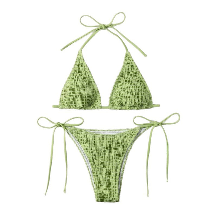 Damen Raffinierter Triangel-Bikini mit verstellbaren Bändern Drune