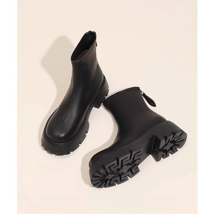 Damen Trendige Chelsea Boots mit rutschfester Sohle Drune