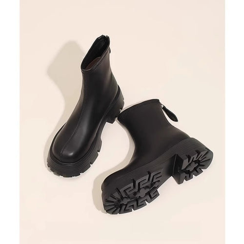 Damen Trendige Chelsea Boots mit rutschfester Sohle Drune