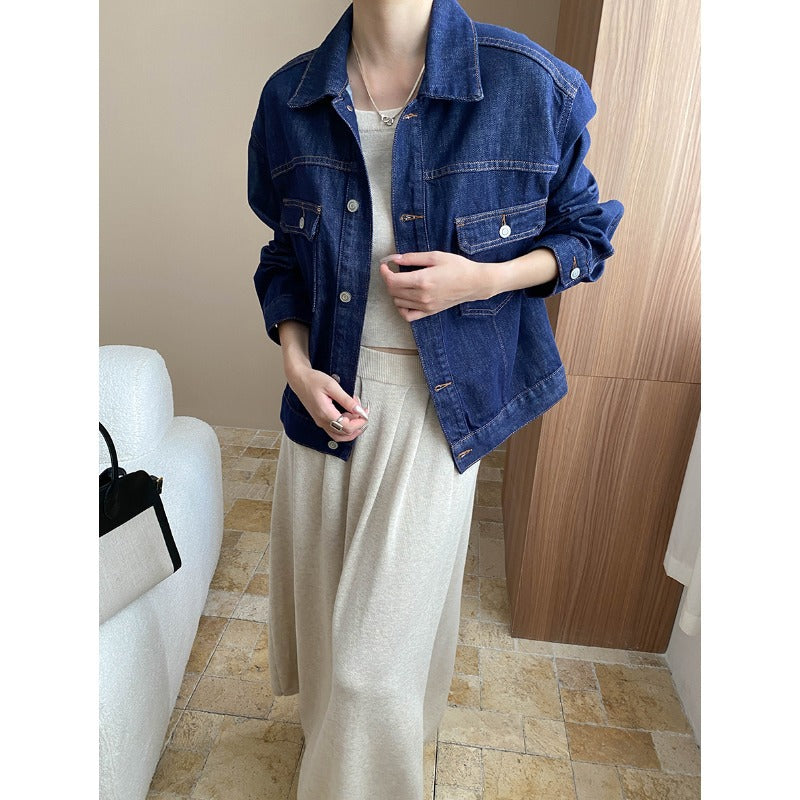 Damen lässige und bequeme Palazzohose aus hochwertigem Jersey Drune