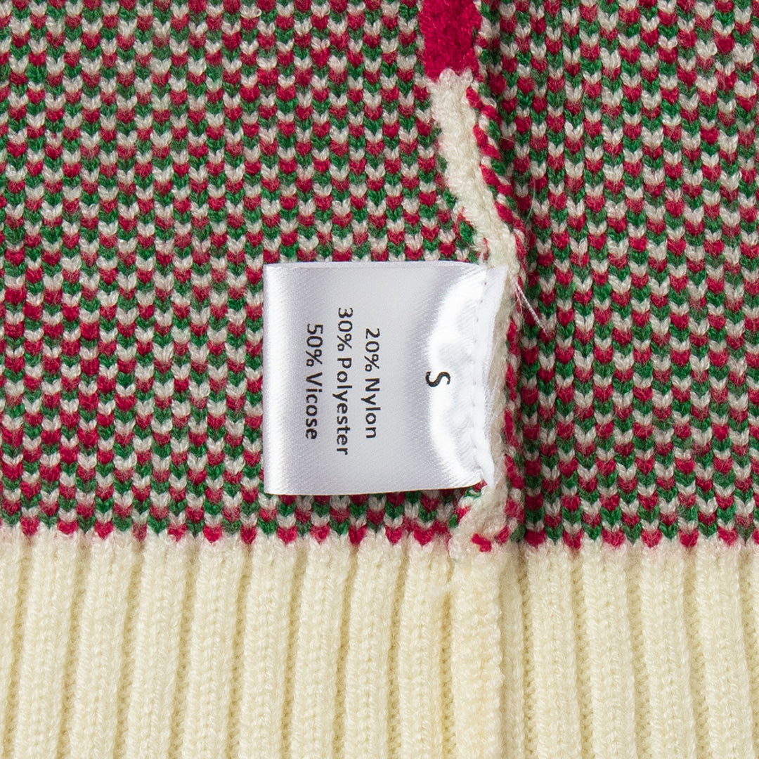 Damen Kuscheliger Strickpulli mit Kirschenmuster Drune