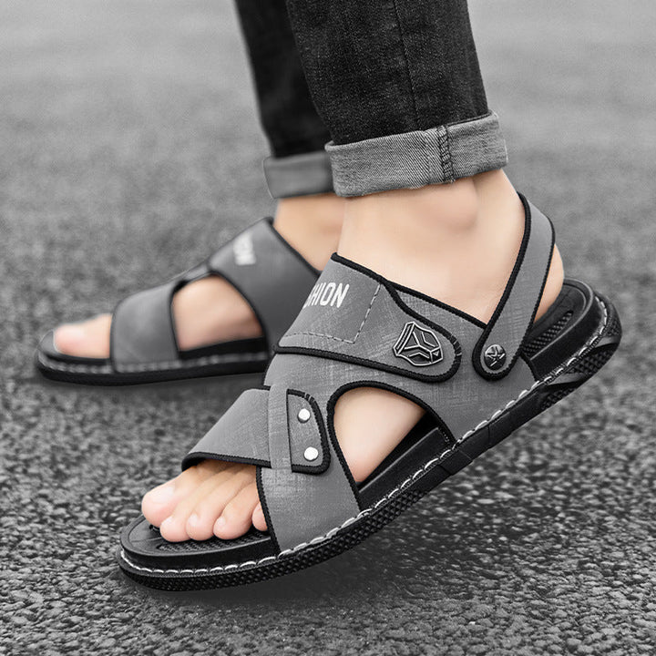 Damen Sportliche Badesandalen mit ergonomischem Klettverschluss und rutschfester Sohle Drune