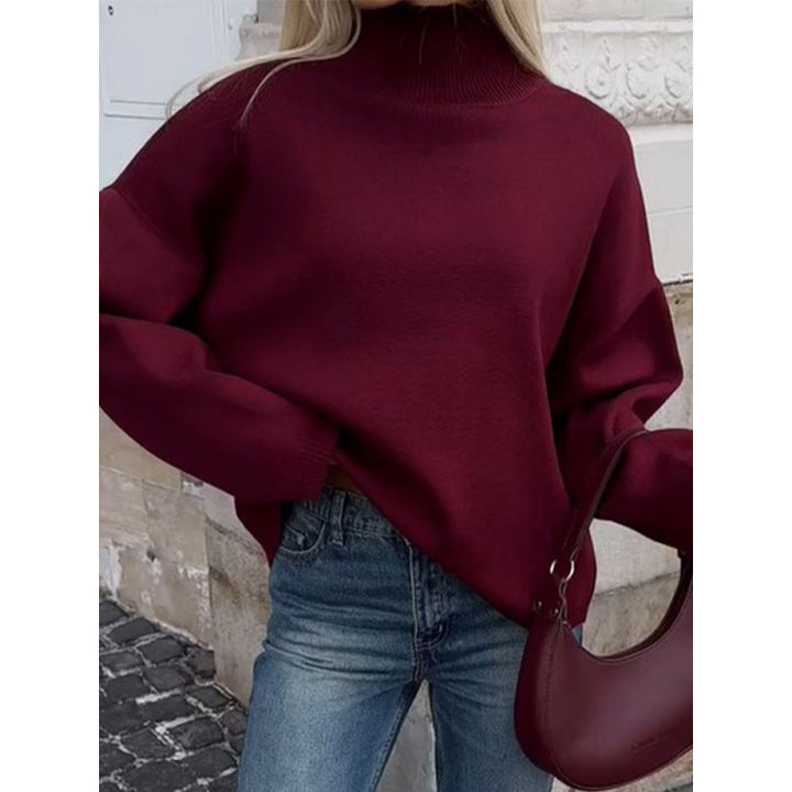 Damen modischer Oversized Pullover mit lässigem Schnitt und weichem Material Drune