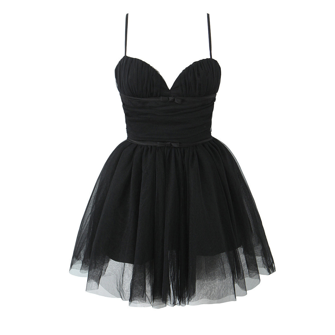 Damen Cocktailkleid mit herzförmigem Ausschnitt und schwingendem Tüllrock Drune