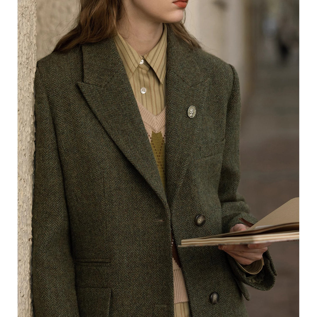 Damen Eleganter und moderner Wollblazer Drune