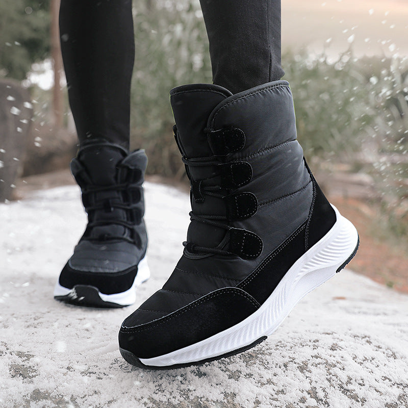 Damen Gefütterte Winterboots mit rutschfester Sohle und schnelltrocknender Oberflächenbeschichtung Drune