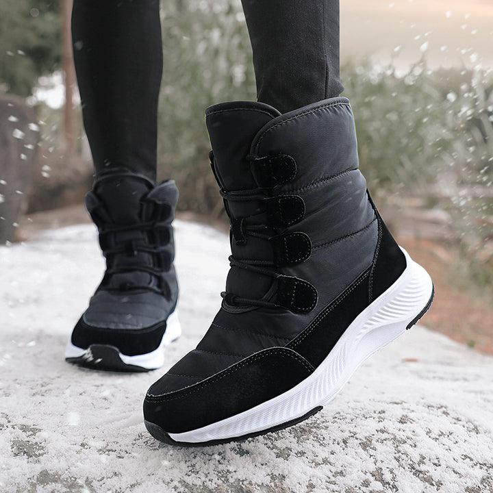Damen Gefütterte Winterboots mit rutschfester Sohle und schnelltrocknender Oberflächenbeschichtung Drune