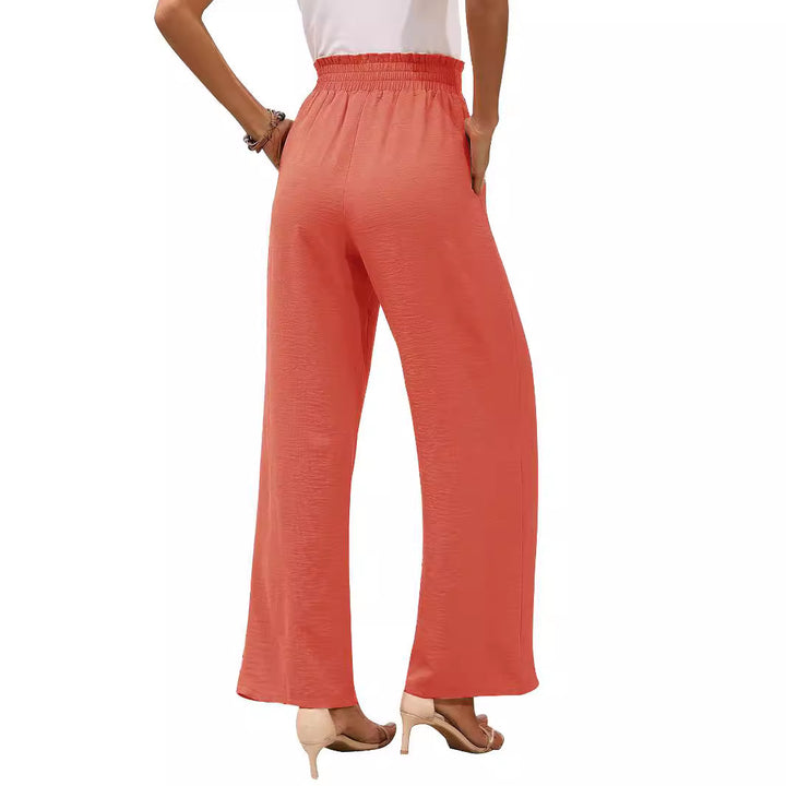 Damen weite Sommerhose mit galantem Bindegürtel Drune