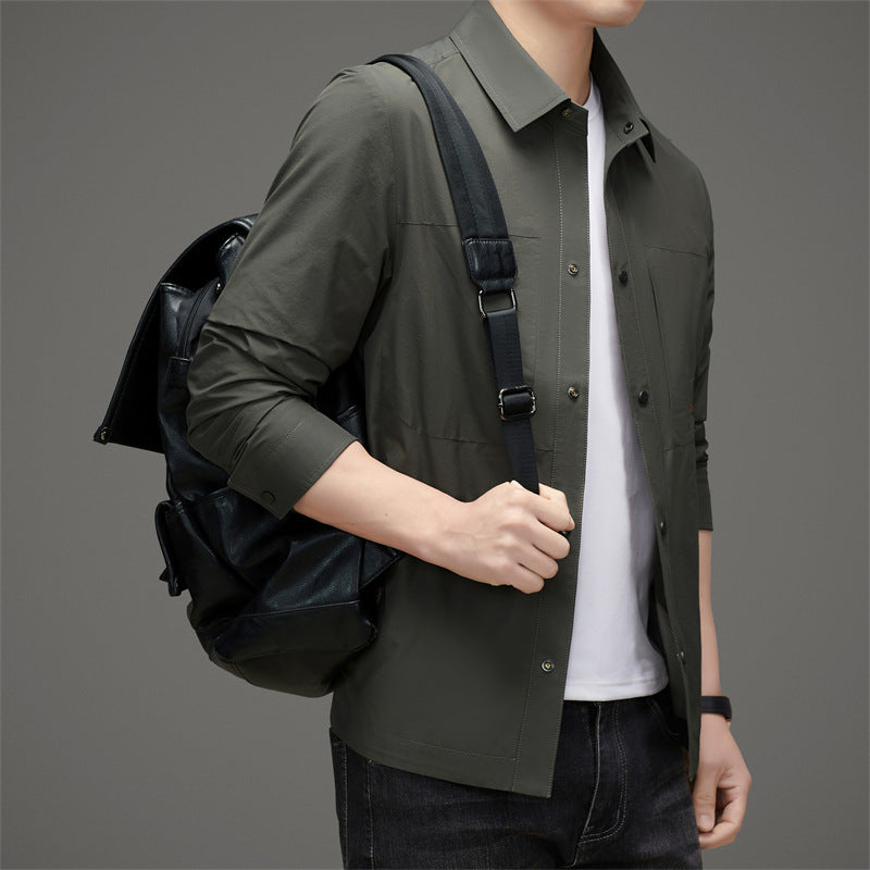 Herren leichte Jacke mit praktischen Taschen und atmungsaktiver Membran Drune