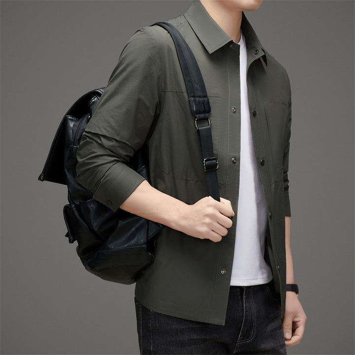 Herren leichte Jacke mit praktischen Taschen und atmungsaktiver Membran Drune
