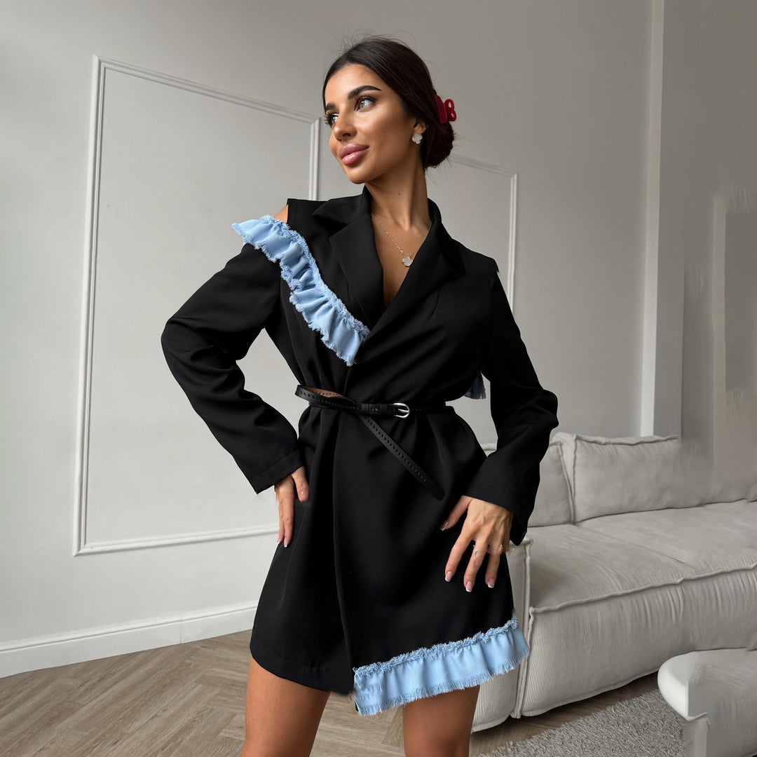 Damen eleganter und moderner Blazerkleid Drune