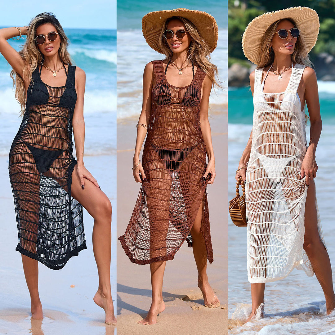 Damen Häkel-Strandkleid Drune