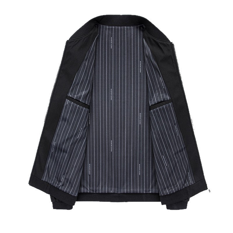 Herren Freizeitjacke mit modernem Stehkragen und praktischen Taschen Drune