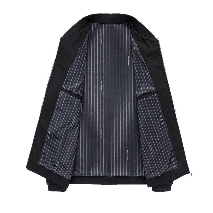 Herren Freizeitjacke mit modernem Stehkragen und praktischen Taschen Drune