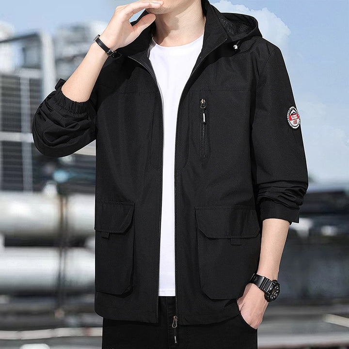 Herren multifunktionale Jacke mit Kapuze Drune