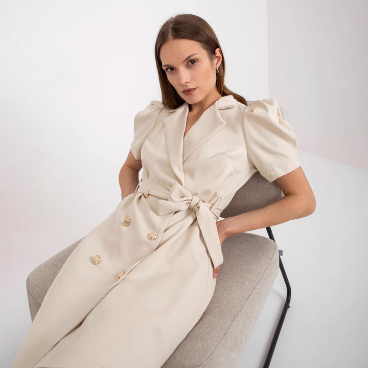 Damen Blazer-Kleid mit doppelter Knopfleiste und Taillengurt Drune